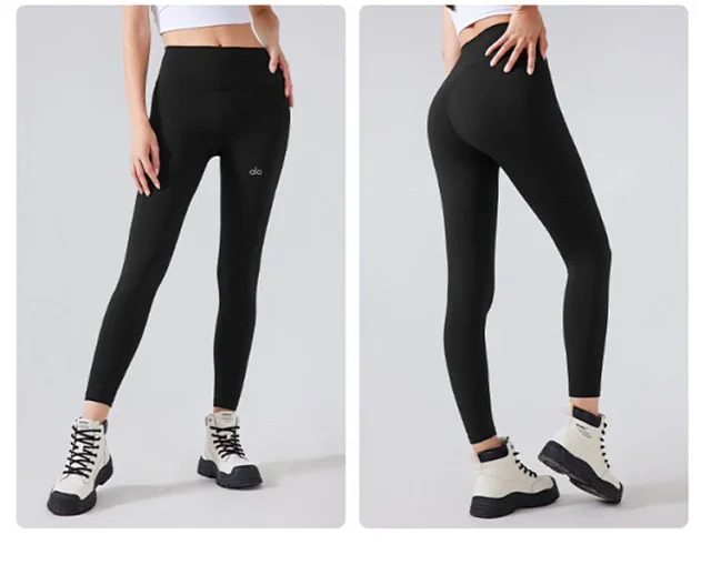 Alo Yoga Trousers High-Waisted Fleece-Lined Leggings product detail image 29