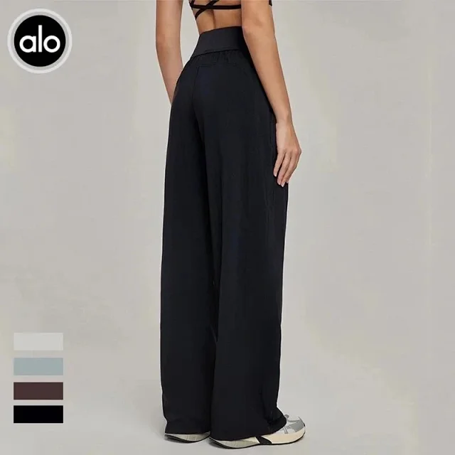 Alo Trousers High-Waisted Wide-Leg with Pockets product detail image 6