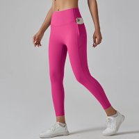 {Pocket Tummy-Control Pants} Dragon Fruit Color
