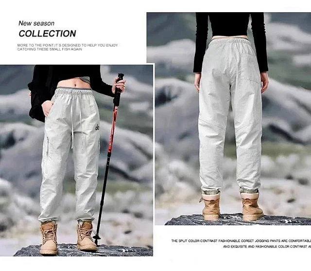 Alo Trousers Drawstring zip-pocket hiking product detail image 18