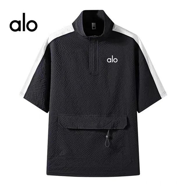 Alo Half-Zip Performance Set White / Black - 8