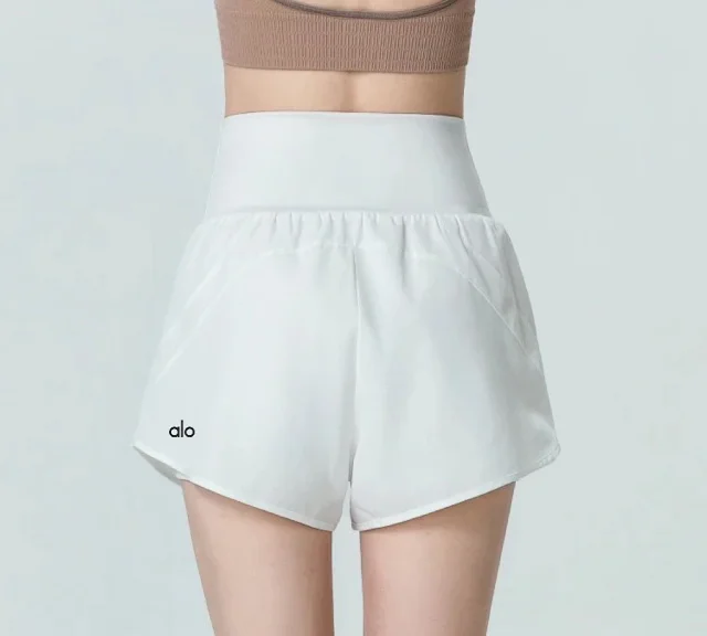 Alo Shorts High-waisted layered athletic with pockets product detail image 2