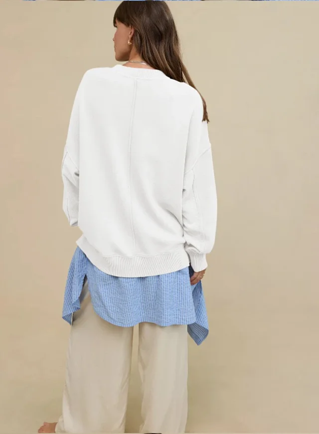 Alo Yoga Hoodies & Sweatshirts Oversized drop-shoulder crewneck sweatshirt product detail image 19