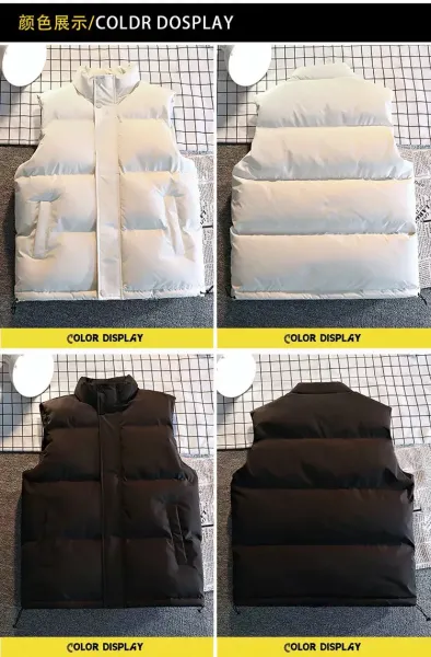 Alo Puffer Vest Navy Blue Outerwear - 10