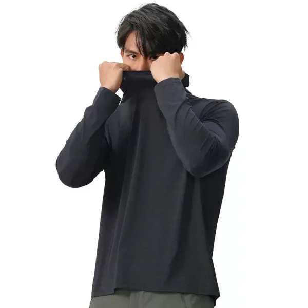 Design High-Neck Base Layer Top Black - 8