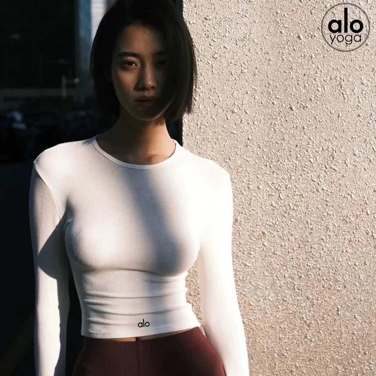 Alo Yoga Ribbed Long Sleeve Cr