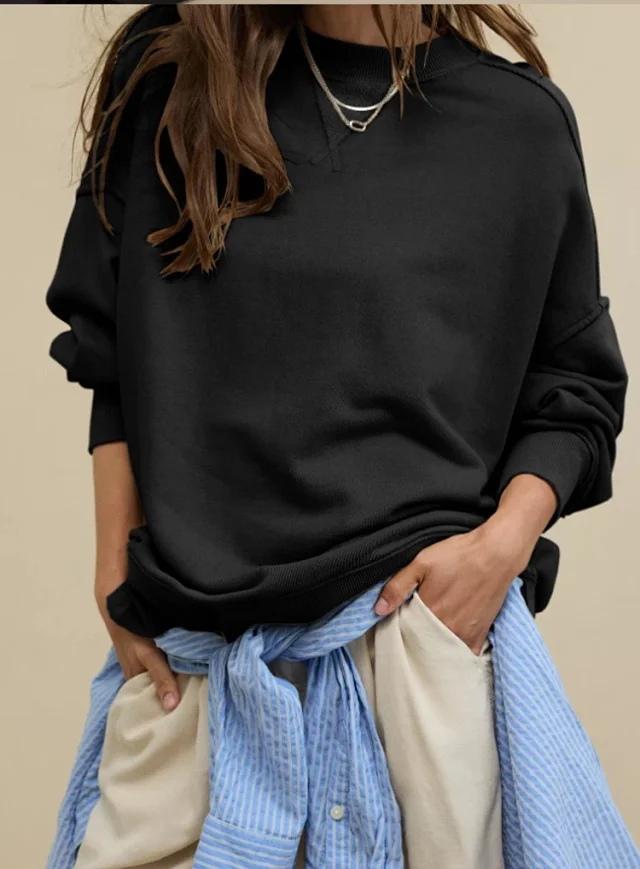 Alo Yoga Hoodies & Sweatshirts Oversized drop-shoulder crewneck sweatshirt product detail image 14