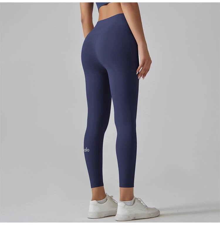 Design High-Waisted Pocket Leggings Pink Activewear - 45