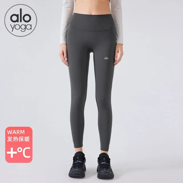 Alo Yoga Trousers High-Waisted Fleece-Lined Leggings product detail image 4