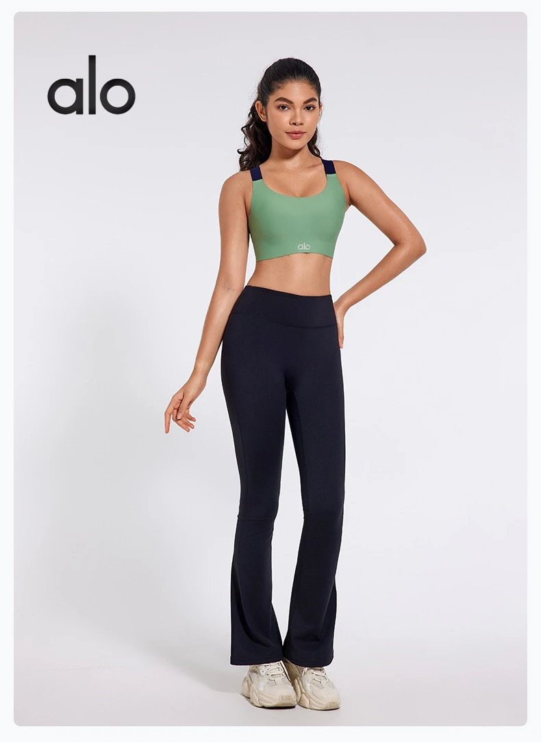 Alo Yoga Essential Sports Bra Black Activewear - 4