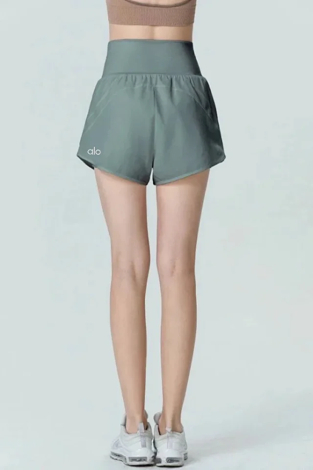 Alo Shorts High-waisted layered athletic with pockets product detail image 25