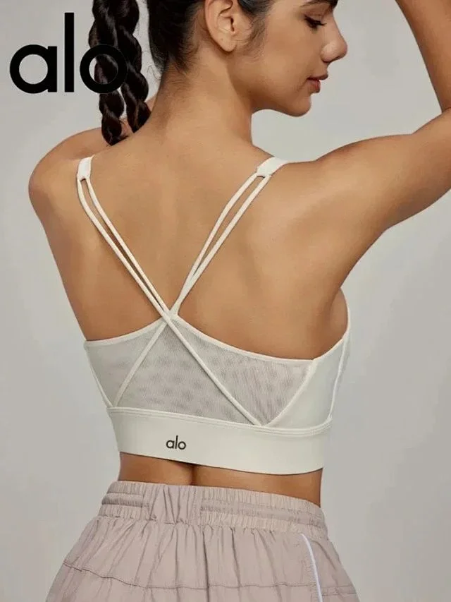 Alo Underwear Strappy Cross-Back Sports Bra product detail image 5