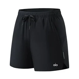 thumbnail for ALO Couple Athleisure Shorts Men's and Women's Summer Thin Ice Silk Quick Dry Three-Point Pants Fitness Running Fitness Leisure