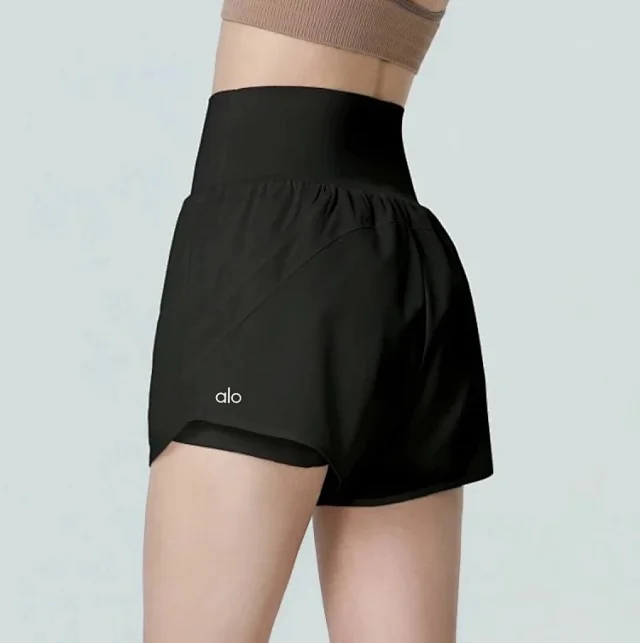 Alo Shorts High-waisted layered athletic with pockets product detail image 22