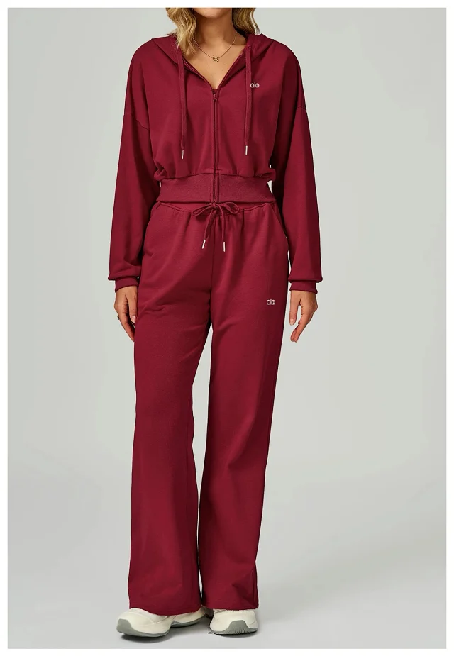 Alo Yoga Trousers Drawstring Wide-Leg Pocket product detail image 19