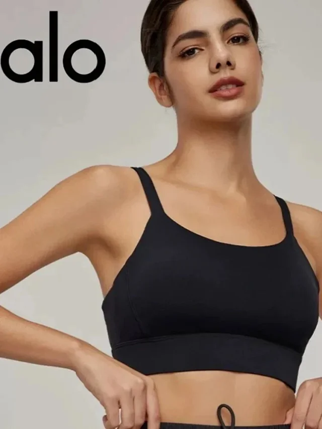 Alo Underwear Strappy Cross-Back Sports Bra product detail image 4
