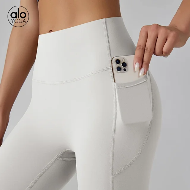 Alo Yoga Trousers High-Waisted Side-Pocket Leggings product detail image 4