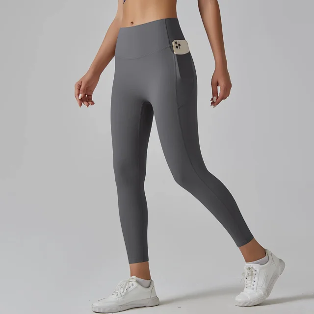 Alo Yoga Trousers High-Waisted Side-Pocket Leggings product detail image 12