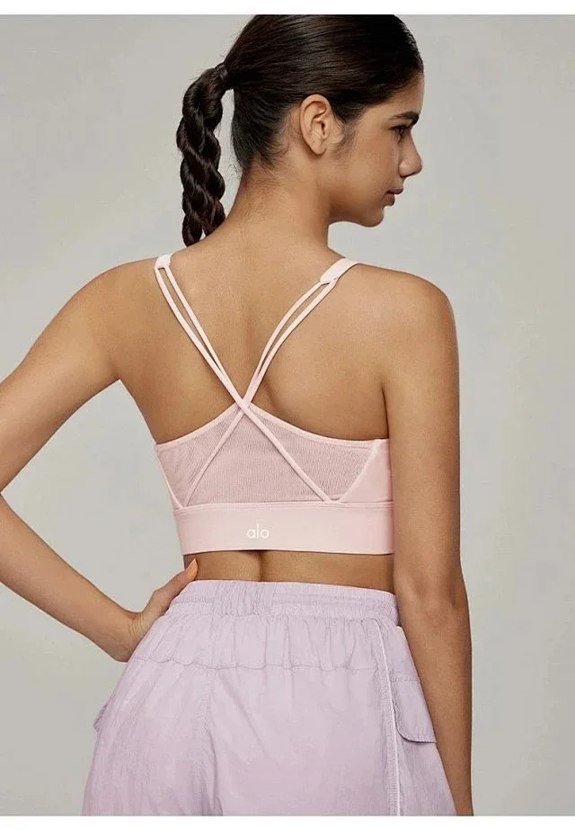 Alo Underwear Strappy Cross-Back Sports Bra product detail image 15