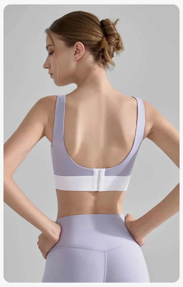 Alo Yoga Underwear Color-block V-neck sports bra product detail image 14