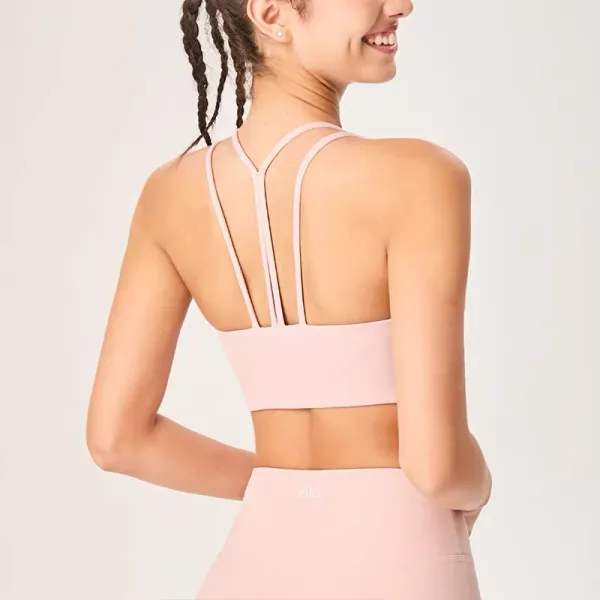 Alo Button-Front Cream Activewear Bralette and High-Waist Leggings Set - 9