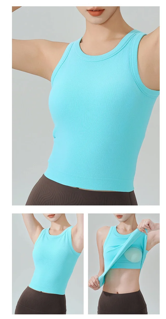 Alo Yoga Vests Ribbed Cropped Tank Top product detail image 21