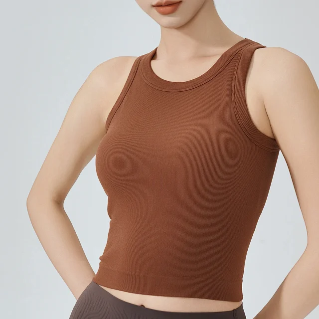 Alo Yoga Vests Ribbed Cropped Tank Top product detail image 6