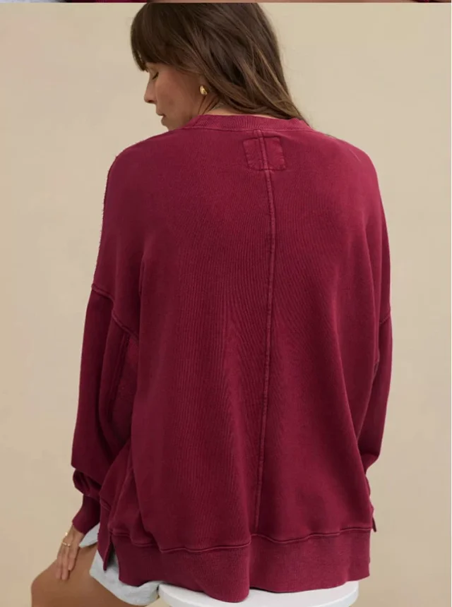Alo Yoga Hoodies & Sweatshirts Oversized drop-shoulder crewneck sweatshirt product detail image 29