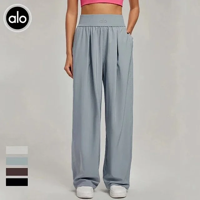 Alo Trousers High-Waisted Wide-Leg with Pockets product detail image 21