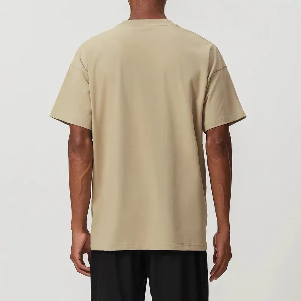 Alo Yoga Essential Relaxed Fit Charcoal T-Shirt - 4