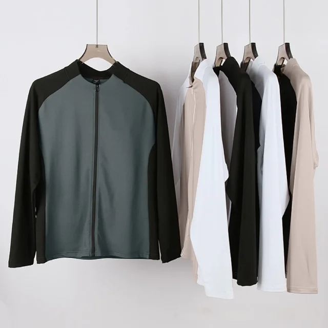 Unbranded Jackets Color-blocked stand-collar full-zip athletic jacket product detail image 16