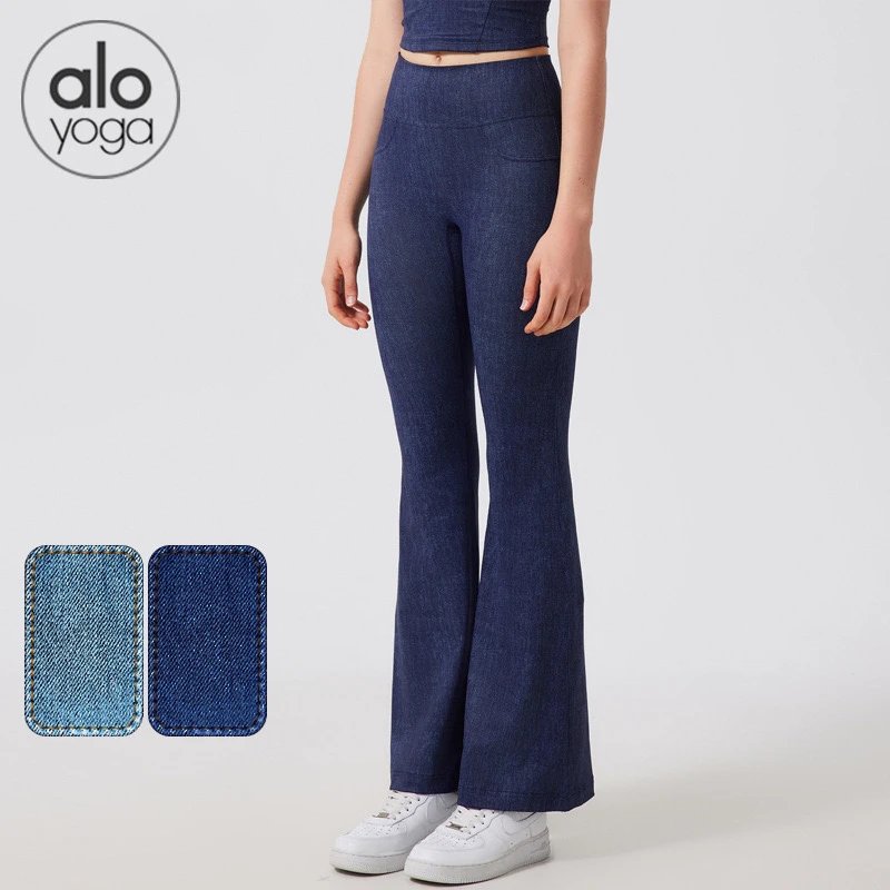 Alo Yoga Denim Flare Leggings 