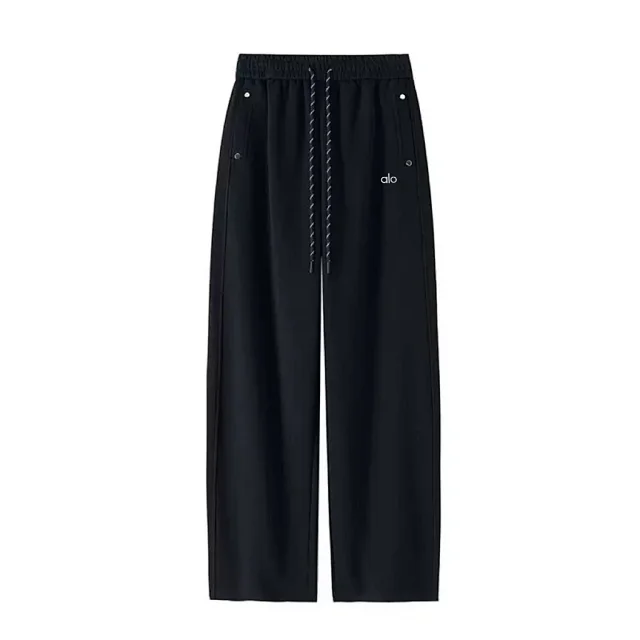 Alo Trousers Wide-leg drawstring with rivet pockets product detail image 6