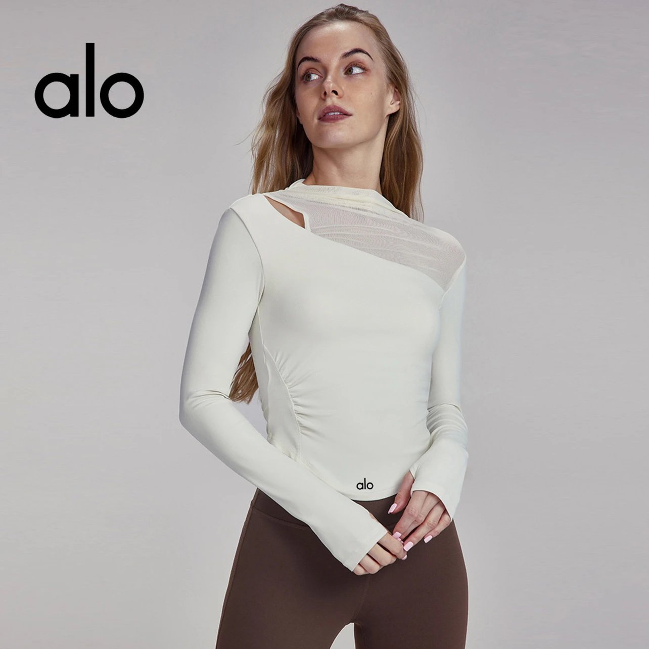 Alo Mesh Insert Long Sleeve To
