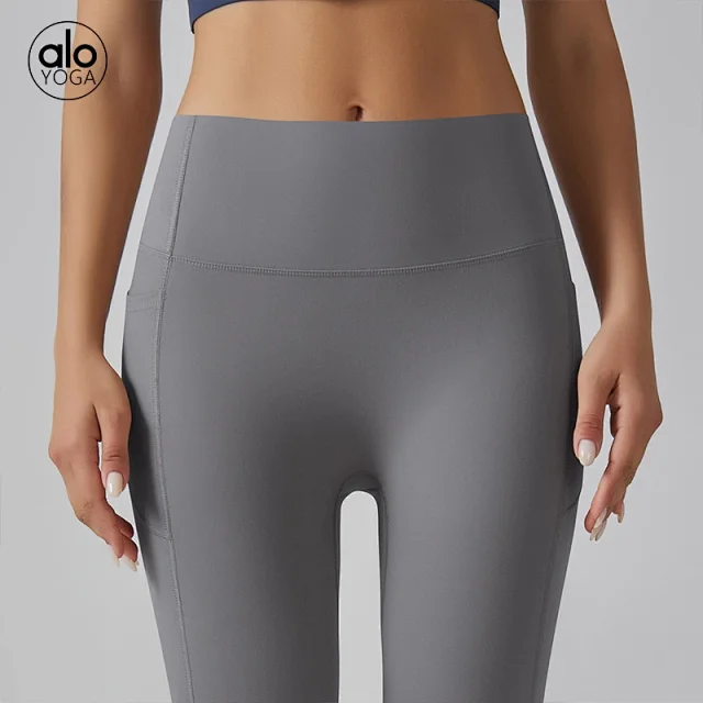 Alo Yoga Trousers High-Waisted Side-Pocket Leggings product detail image 3