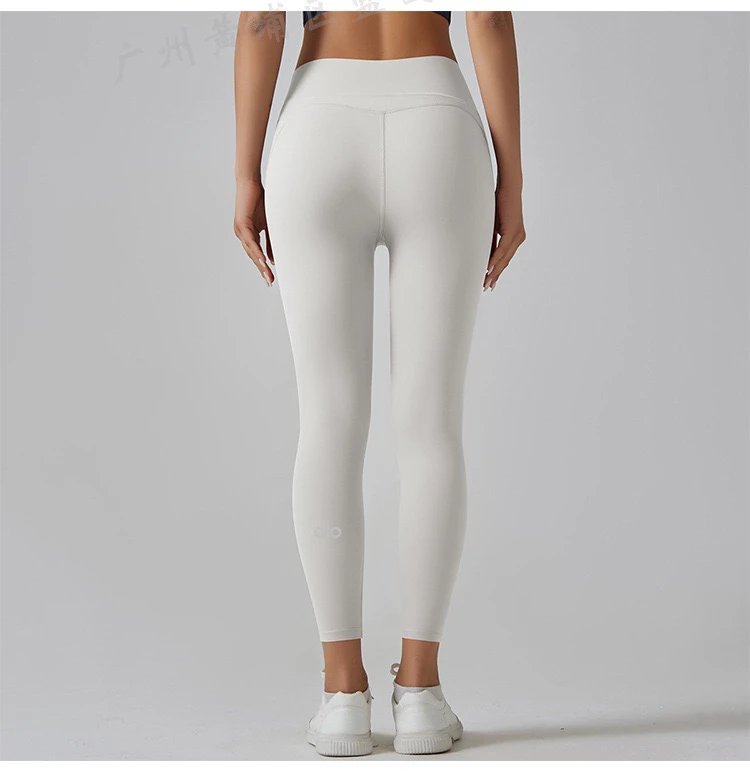 Design High-Waisted Pocket Leggings Pink Activewear - 27