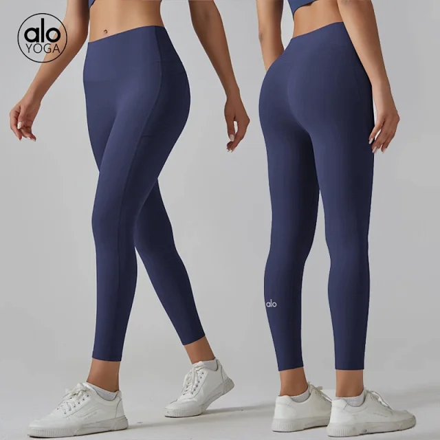 Alo Yoga Trousers High-Waisted Side-Pocket Leggings product detail image 2