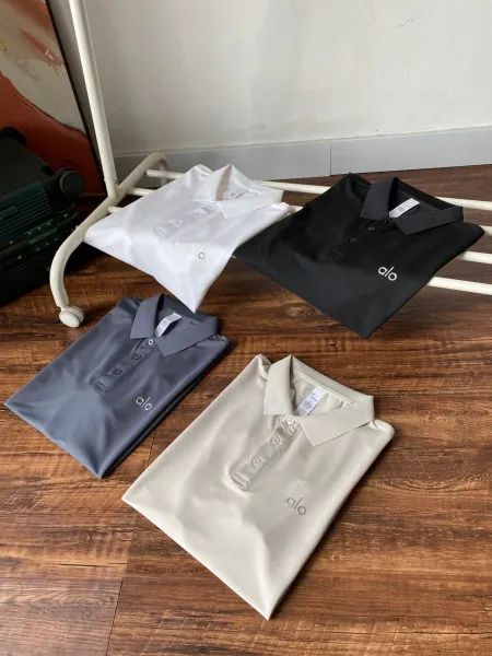 Alo Performance Polo Gray Polo Shirt - 16