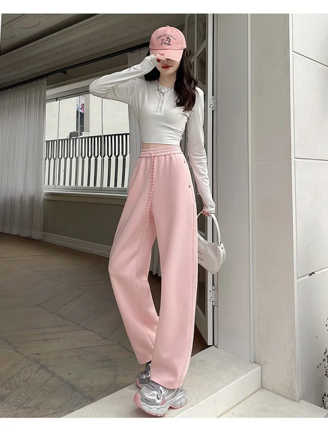 Alo Trousers Wide-leg drawstring with rivet pockets product detail image 11