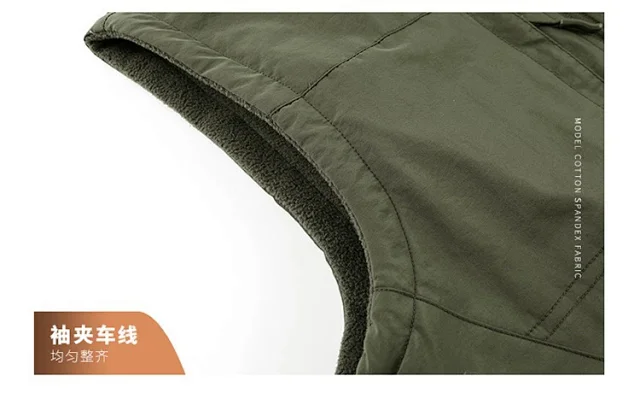 Alo Vests Reversible fleece-lined zip vest with stand collar and multiple pockets product detail image 21