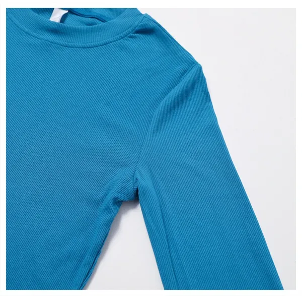 Alo Long Sleeve Ribbed Crop Top White Activewear - 36