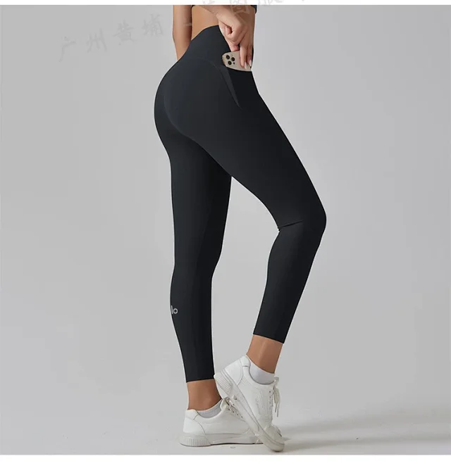 Alo Yoga Trousers High-Waisted Side-Pocket Leggings product detail image 34