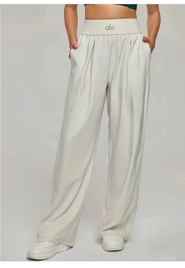 Alo Trousers High-Waisted Wide-Leg with Pockets product detail image 18