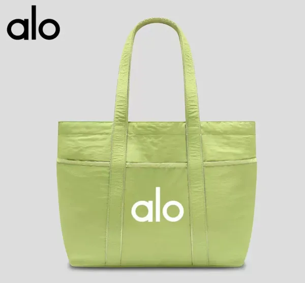 Alo Yoga Tote Bag Lime Green Tote Bag - 7