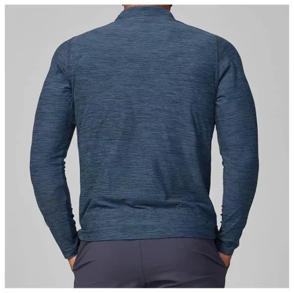 Alo Performance Half-Zip Base Layer Charcoal Heather Long-Sleeve Top - 21