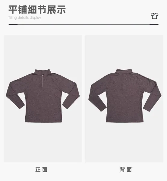 Alo Performance Half-Zip Base Layer Charcoal Heather Long-Sleeve Top - 24