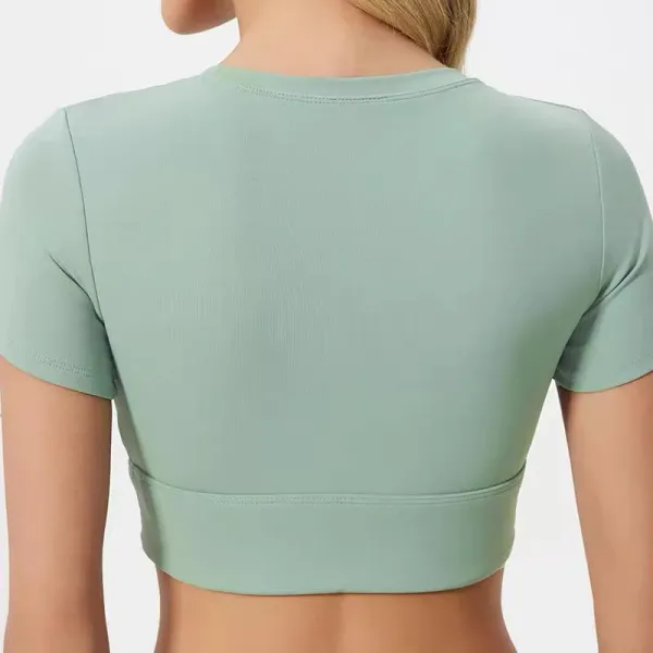 Alo Button-Front Crop Top White + Pleated Tennis Skirt Pink Activewear - 18