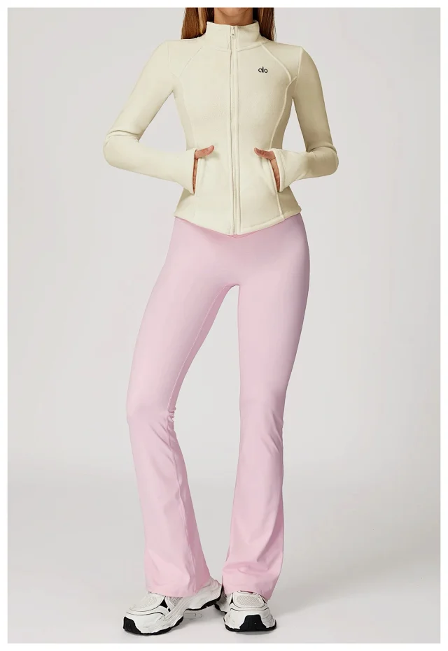 Alo Yoga Jackets Fitted Full-Zip Fleece Jacket product detail image 26