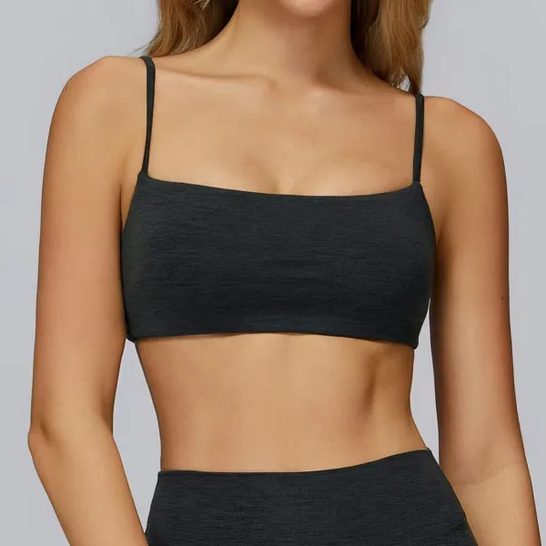 Design Square Neck Crop Top Red Activewear - 8