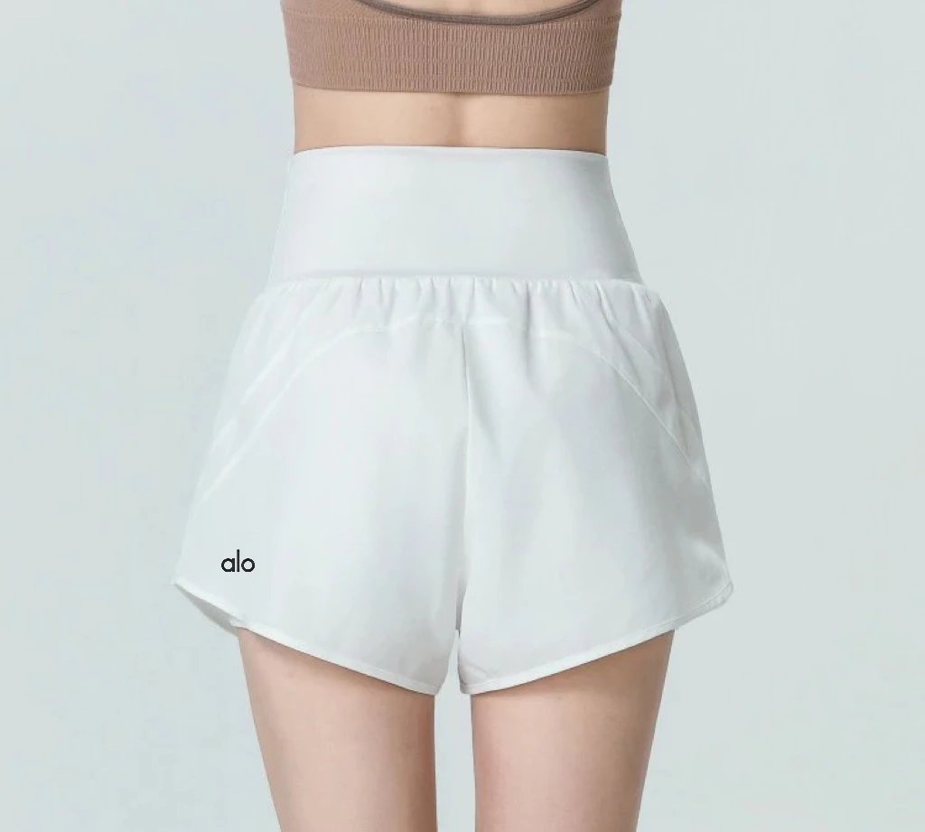 Alo Shorts High-waisted layered athletic with pockets image 2